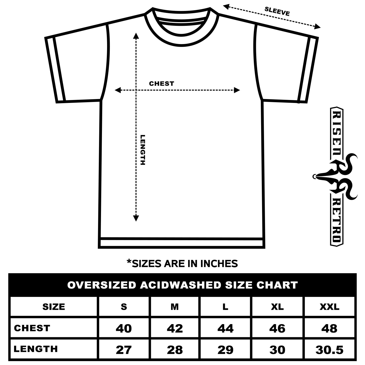 The Moose Print Acid Wash Oversized Heavyweight 240GSM T-Shirt - risenretro