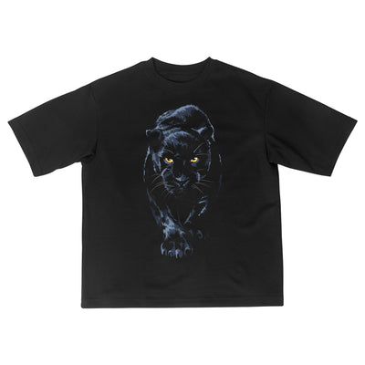 Black Panther Drop Shoulder Tee X RisenRetro®️ - risenretro