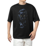 Black Panther Drop Shoulder Tee X RisenRetro®️ - risenretro
