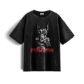 Dobermann Acid Wash X RisenRetro Oversized Heavyweight 240GSM T-Shirt - risenretro