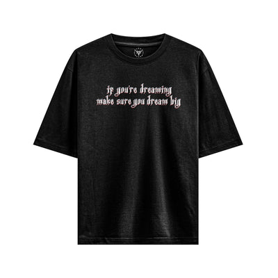 Dream Big X RisenRetro Oversized Heavyweight French Terry 240GSM T-Shirt - risenretro