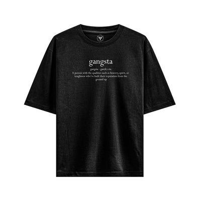 Gangsta Oversized heavyweight French Terry 240GSM T-Shirt - risenretro