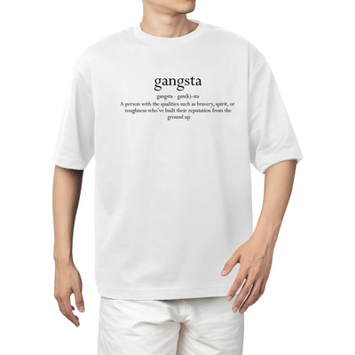 Gangsta Drop Shoulder Tee X RisenRetro®️ - risenretro