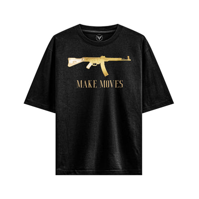 Make Moves X RisenRetro Oversized Heavyweight 240GSM T-Shirt - risenretro