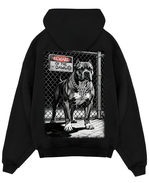 Black Oversized Hoodie Back Design