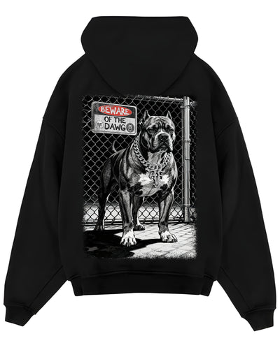 Black Oversized Hoodie Back Design