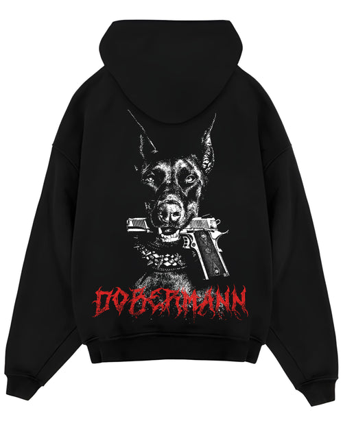 Black Oversized Hoodie Back Design