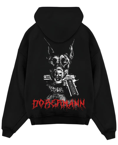 Black Oversized Hoodie Back Design