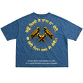 Denim Wash Boxy Fit T-shirt Back Design