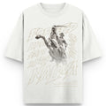 Off White Oversized T-shirt Front Design