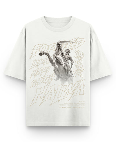 Off White Oversized T-shirt Front Design