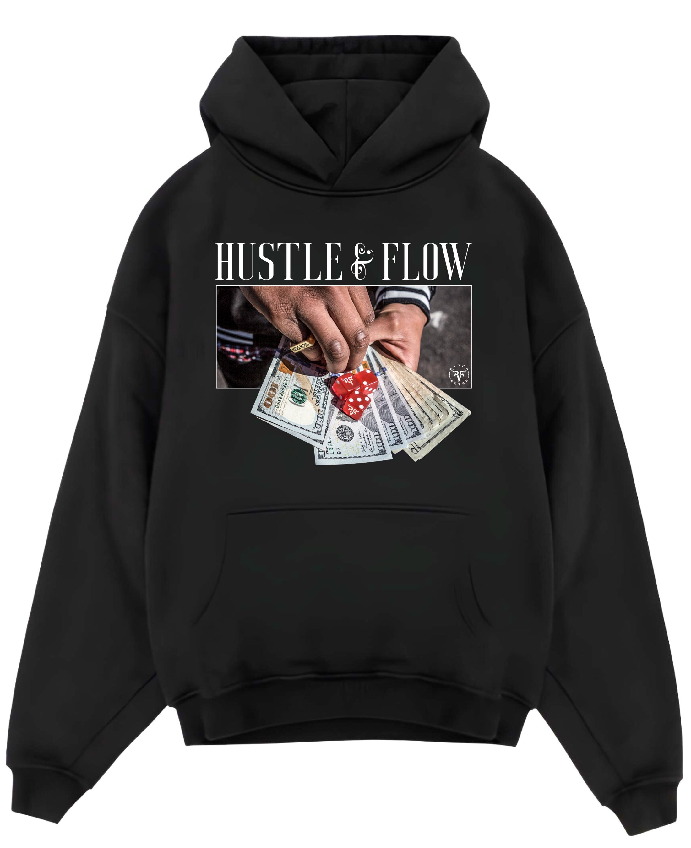 Black Oversized Hoodie Front Design