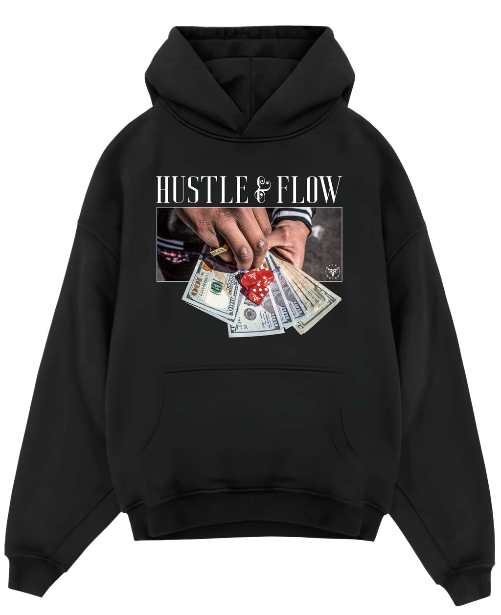 Black Oversized Hoodie Front Design