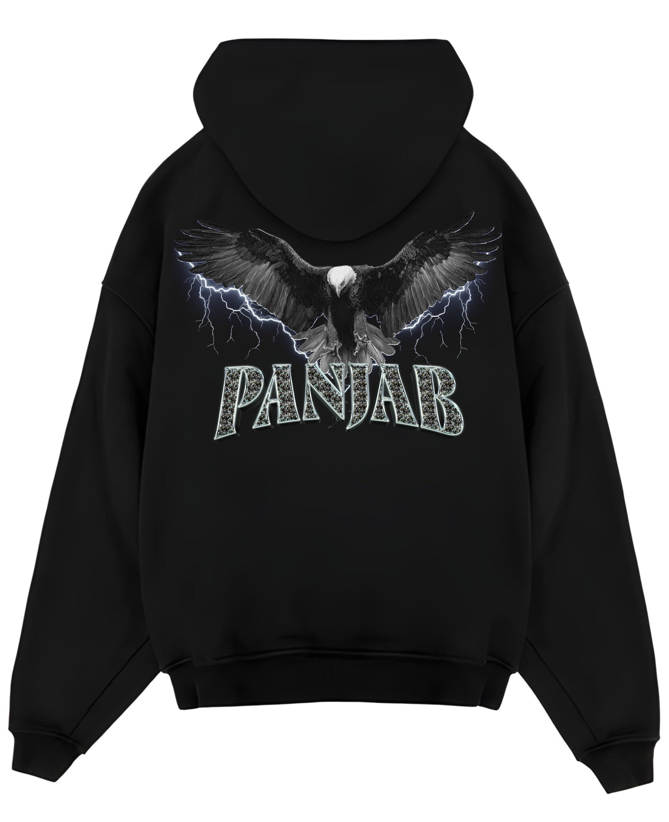 Black Oversized Hoodie Back Design