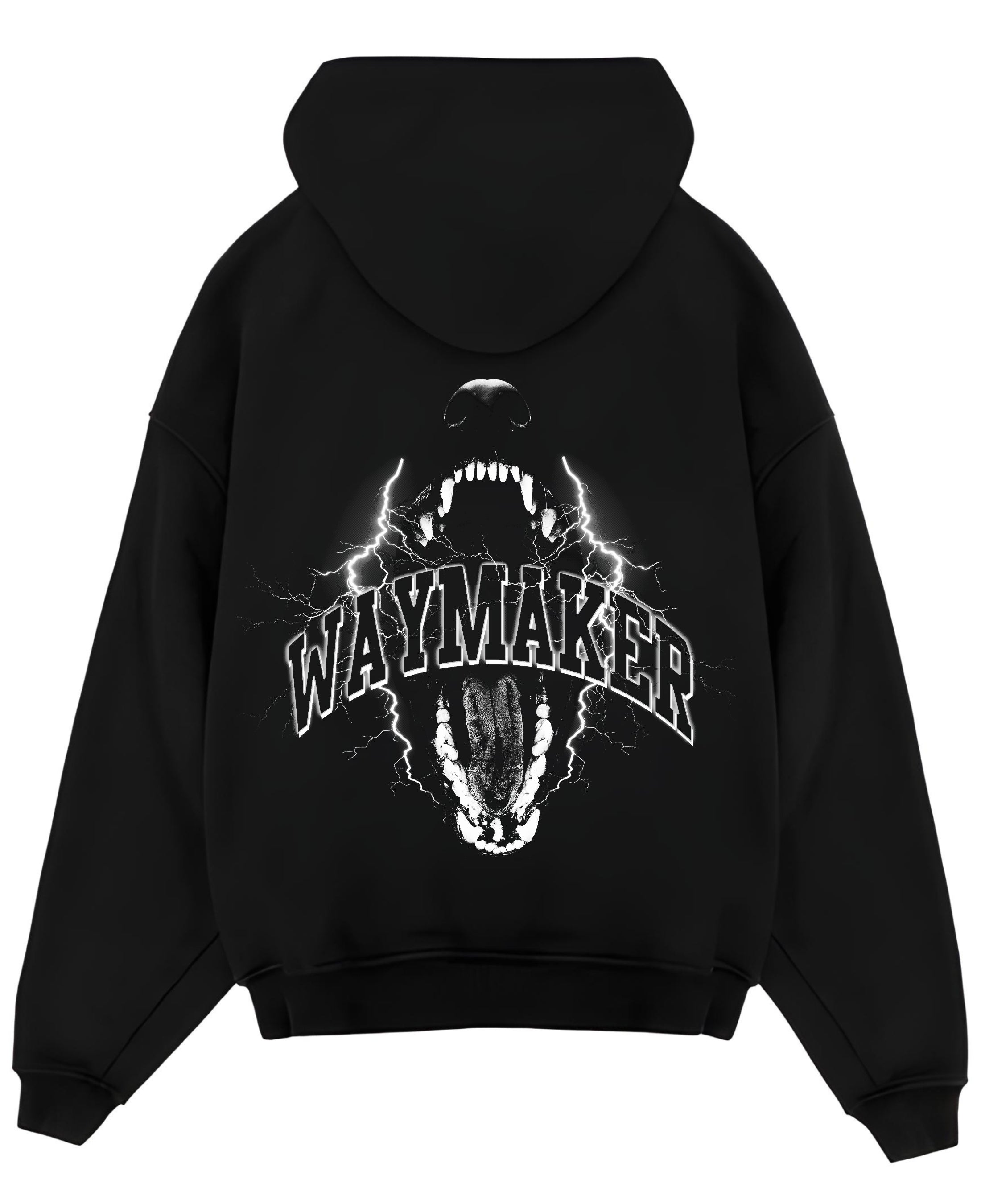 Black Oversized Hoodie Back Design