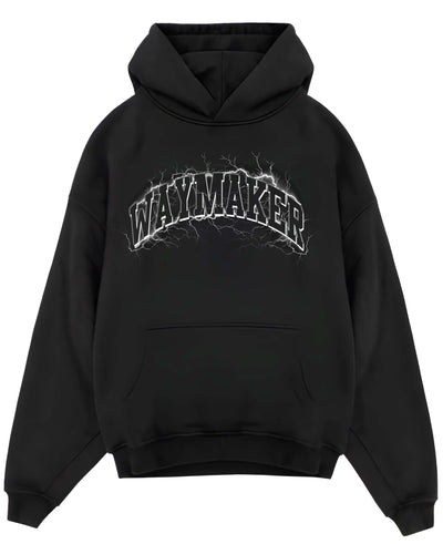 Black Oversized Hoodie Front Design