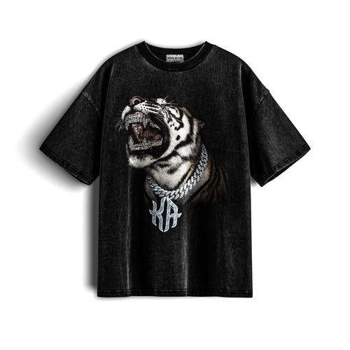 Diamond Roar X RisenRetro Oversized Heavyweight 240GSM T-Shirt - risenretro