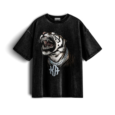 Diamond Roar X RisenRetro Oversized Heavyweight 240GSM T-Shirt - risenretro