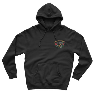DoberMann Never Give Up  X Risen Retro Heavy 380GSM Hoodie - risenretro