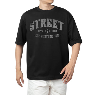 Street  Hustler Drop Shoulder Tee X RisenRetro®️ - risenretro